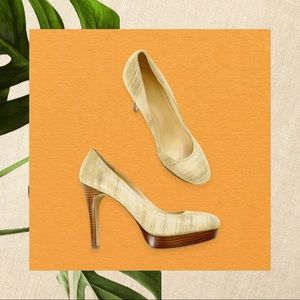 Calvin Klein Kendall Platform Pumps Metallic Size 8M